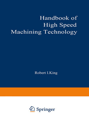 cover image of Handbook of High-Speed Machining Technology